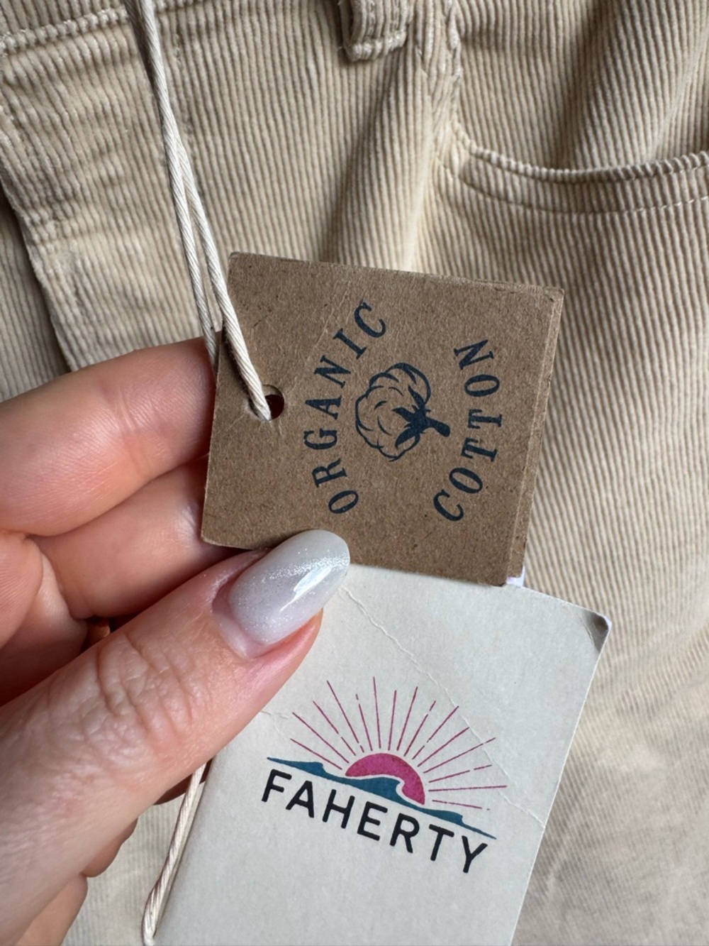 NWT Faherty Soft Stretch Corduroy Flare Velvet Pants Jeans Sz 31 - Picture 14 of 14
